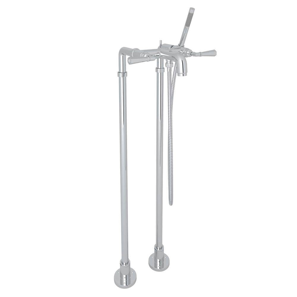ROHL AKIT2302NLMAPC San Giovanni Floor Mount Tub Filler In Polished Chrome