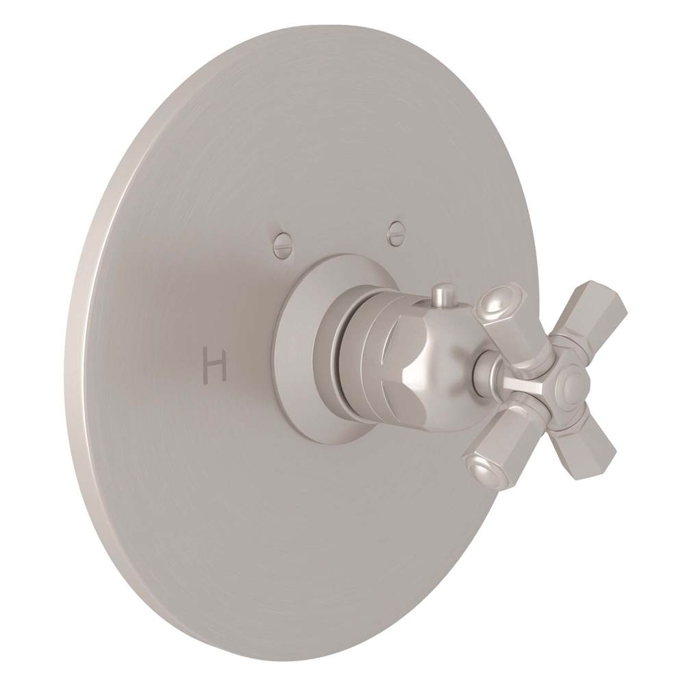 ROHL A4923XMSTN San Giovanni 3/4" Thermostatic Trim Without Volume Control In Satin Nickel