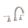 ROHL A2228LMSTN-2 Lombardia Widespread Lavatory Faucet With C-Spout In Satin Nickel