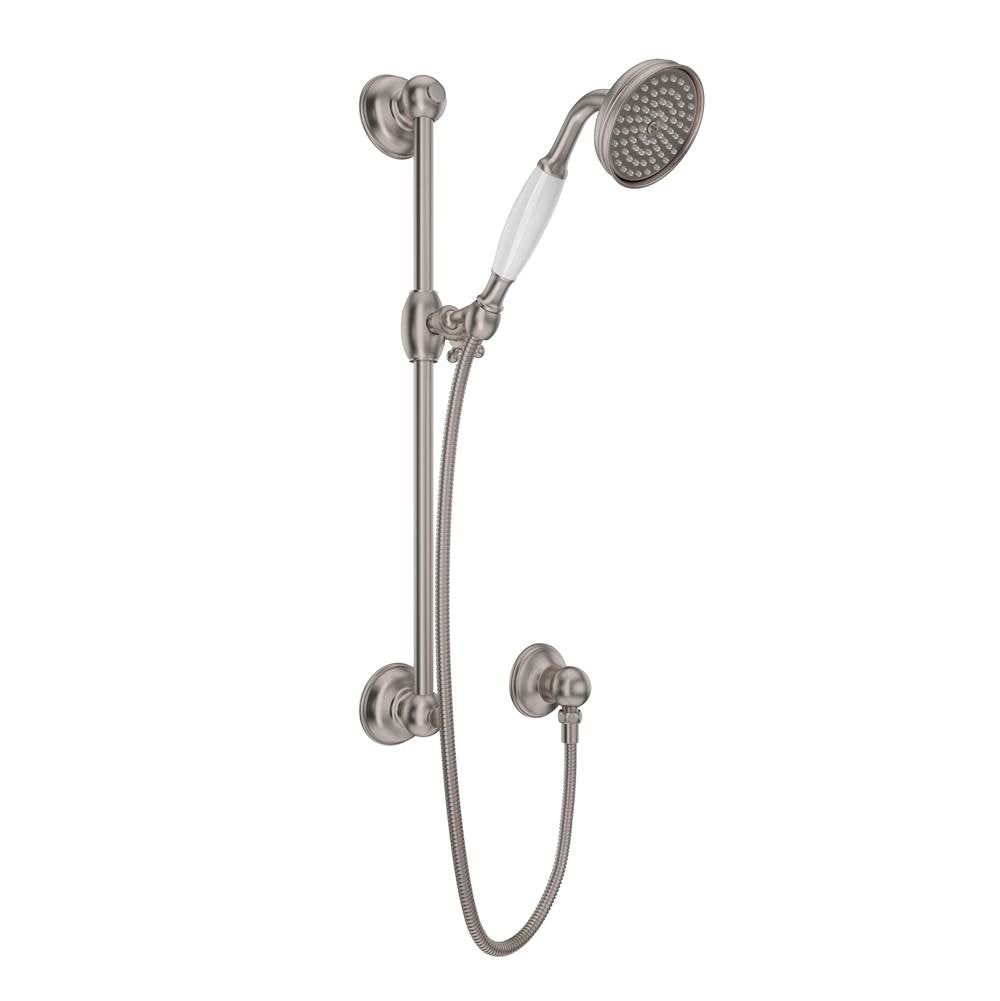 ROHL 1300ESTN Handshower Set With 22" Slide Bar and Single Function Handshower In Satin Nickel