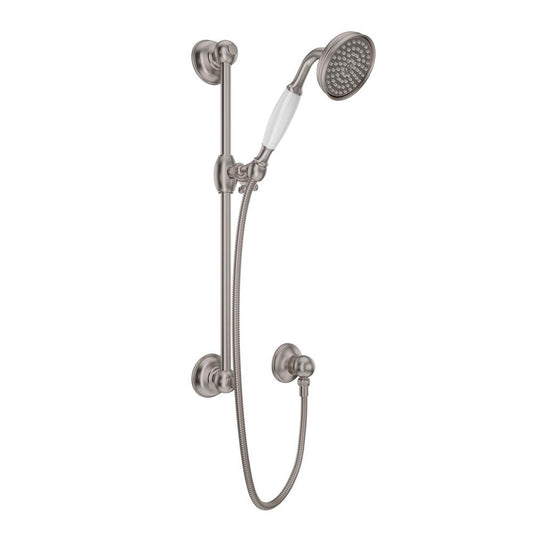 ROHL 1300ESTN Handshower Set With 22" Slide Bar and Single Function Handshower In Satin Nickel