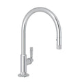 ROHL MB7930LMAPC-2 Graceline Pull-Down Kitchen Faucet With C-Spout In Polished Chrome