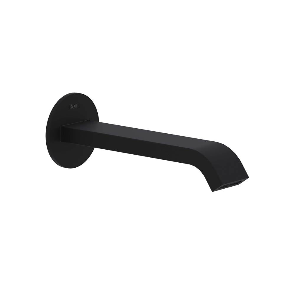 ROHL EC17W1MB Eclissi Wall Mount Tub Spout With U-Spout In Matte Black