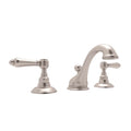 ROHL A1408LMSTN-2 Viaggio Widespread Lavatory Faucet With Low Spout In Satin Nickel