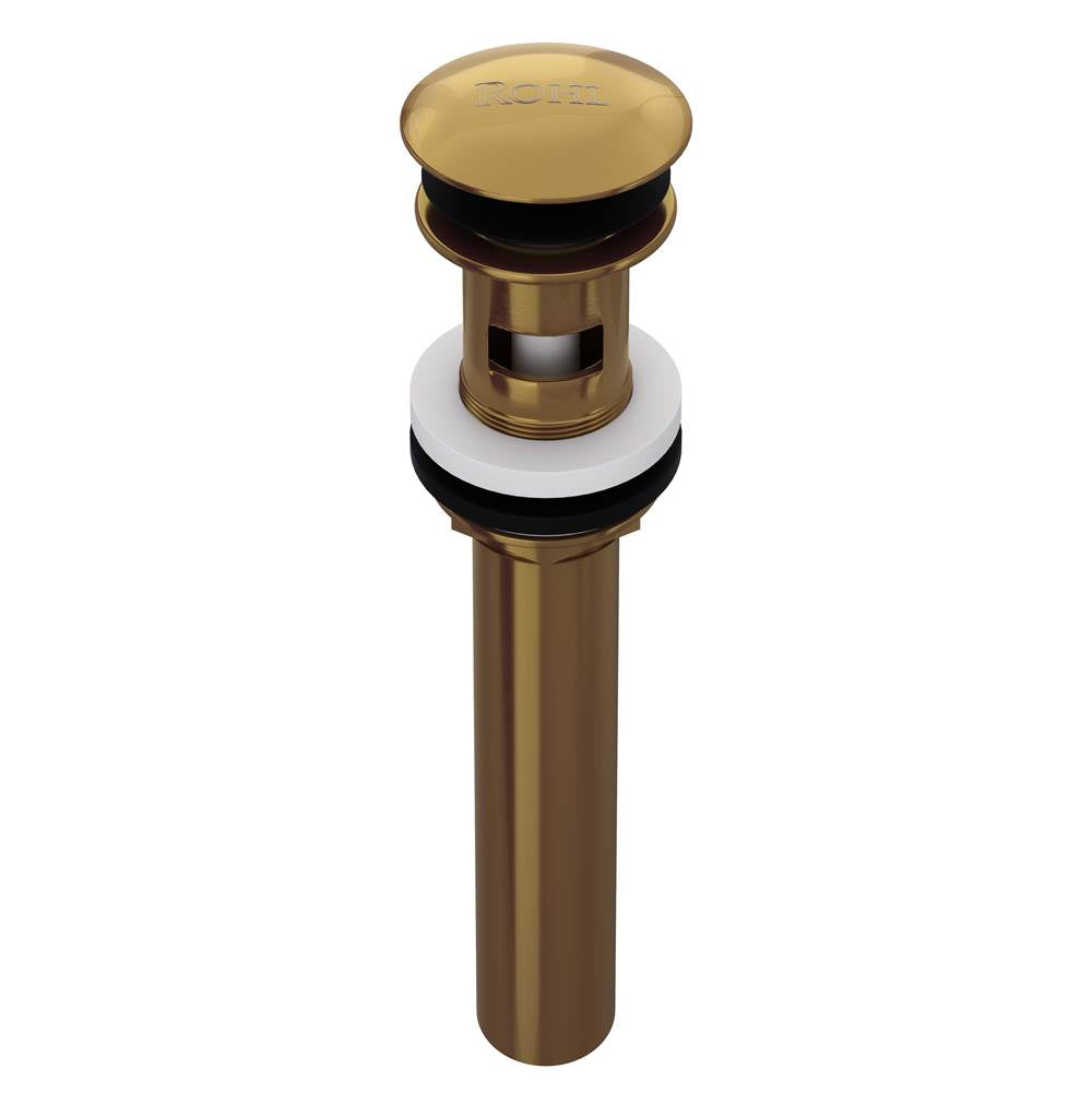 ROHL 5447FB Push Drain With Overflow In French Brass