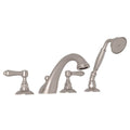ROHL A1464LMSTN Viaggio 4-Hole Deck Mount Tub Filler In Satin Nickel