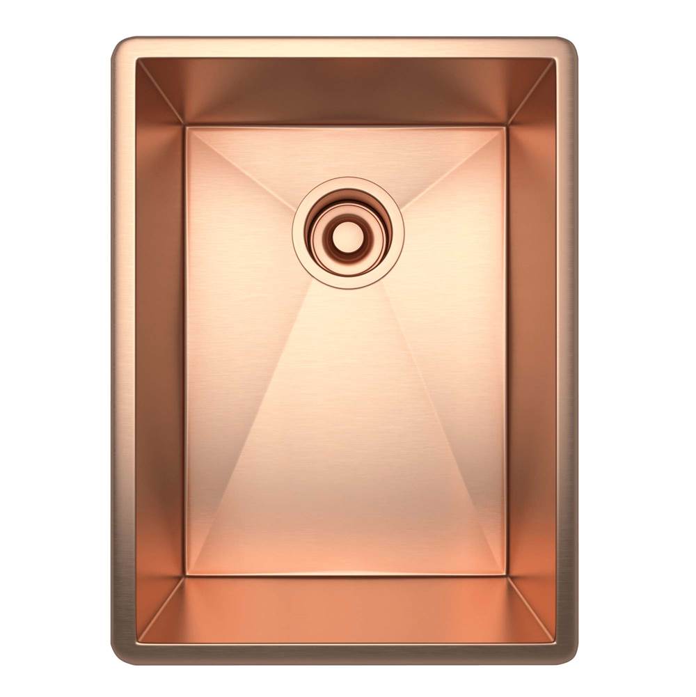 ROHL RSS1318SC Forze 13" Single Bowl Stainless Steel Kitchen Or Bar/Food Prep Sink In Stainless Copper