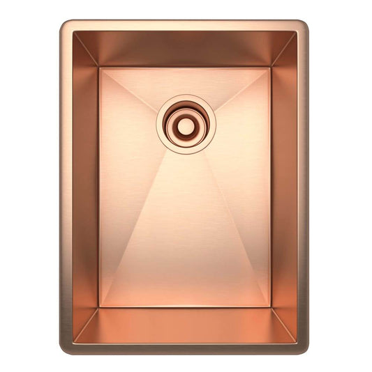 ROHL RSS1318SC Forze 13" Single Bowl Stainless Steel Kitchen Or Bar/Food Prep Sink In Stainless Copper