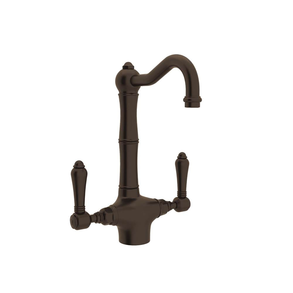 ROHL A1680LMTCB-2 Acqui Two Handle Bar/Food Prep Kitchen Faucet In Tuscan Brass