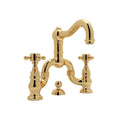 ROHL A1419XMIB-2 Acqui Bridge Lavatory Faucet In Italian Brass