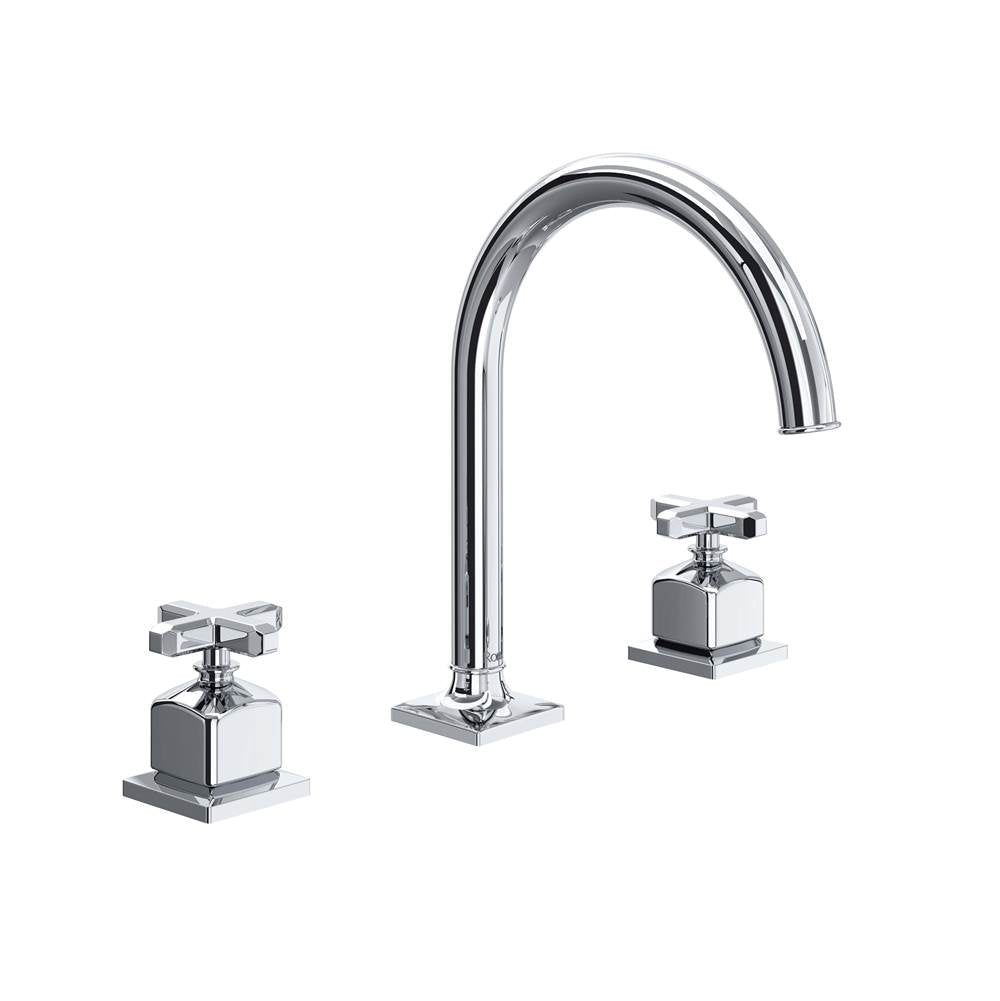 ROHL AP08D3XMAPC Apothecary Widespread Lavatory Faucet With C-Spout In Polished Chrome