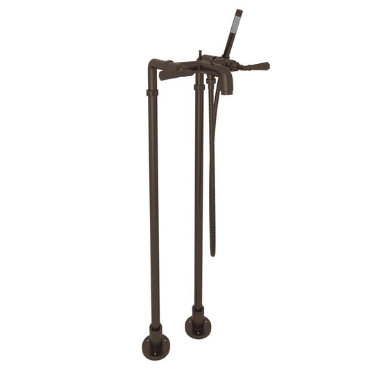 ROHL AKIT2302NLMTCB San Giovanni Floor Mount Tub Filler In Tuscan Brass