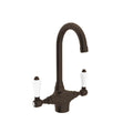 ROHL A1667LPTCB-2 San Julio Two Handle Bar/Food Prep Kitchen Faucet In Tuscan Brass
