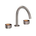 ROHL EC08D3IWSNG Eclissi Widespread Lavatory Faucet With C-Spout In Satin Nickel/Satin Gold