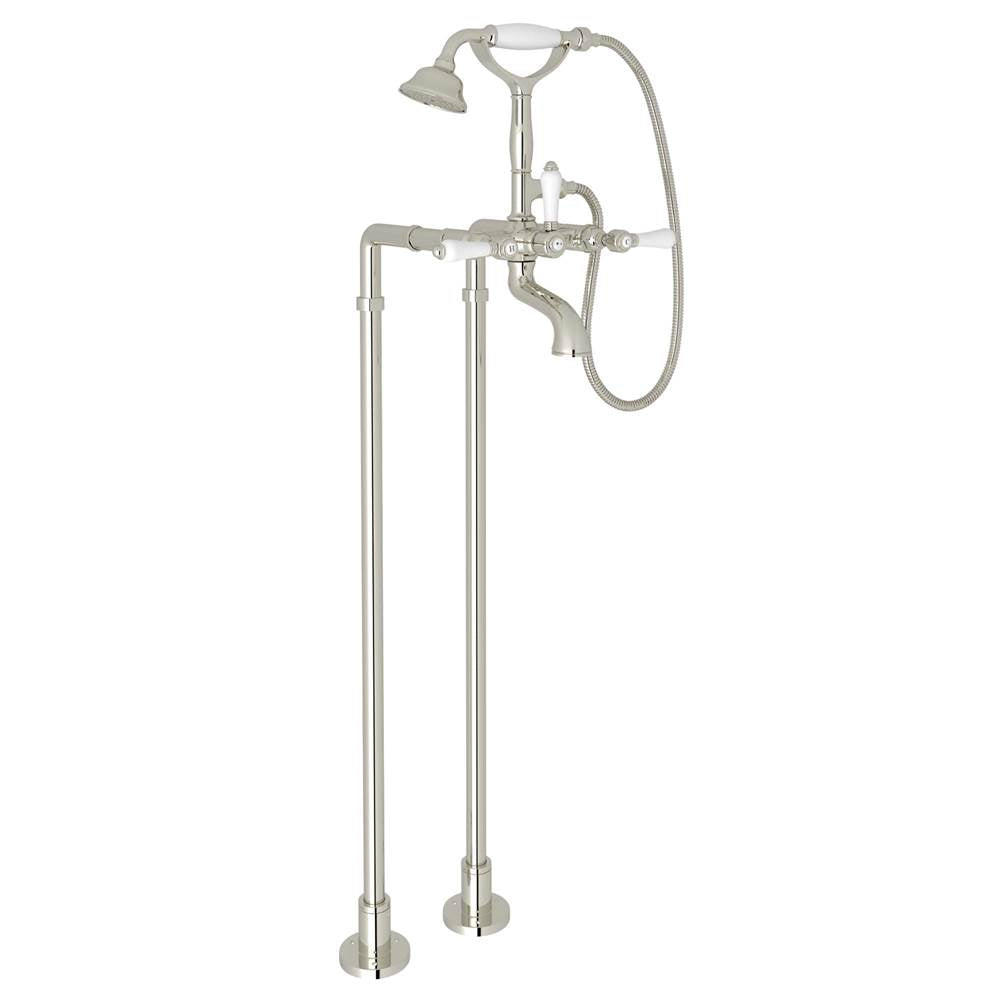 ROHL AKIT1401NLPPN Floor Mount Tub Filler In Polished Nickel