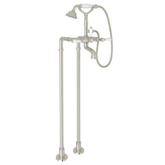 ROHL AKIT1401NLPPN Floor Mount Tub Filler In Polished Nickel