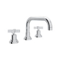 ROHL A2218XMAPC-2 Lombardia Widespread Lavatory Faucet With U-Spout In Polished Chrome