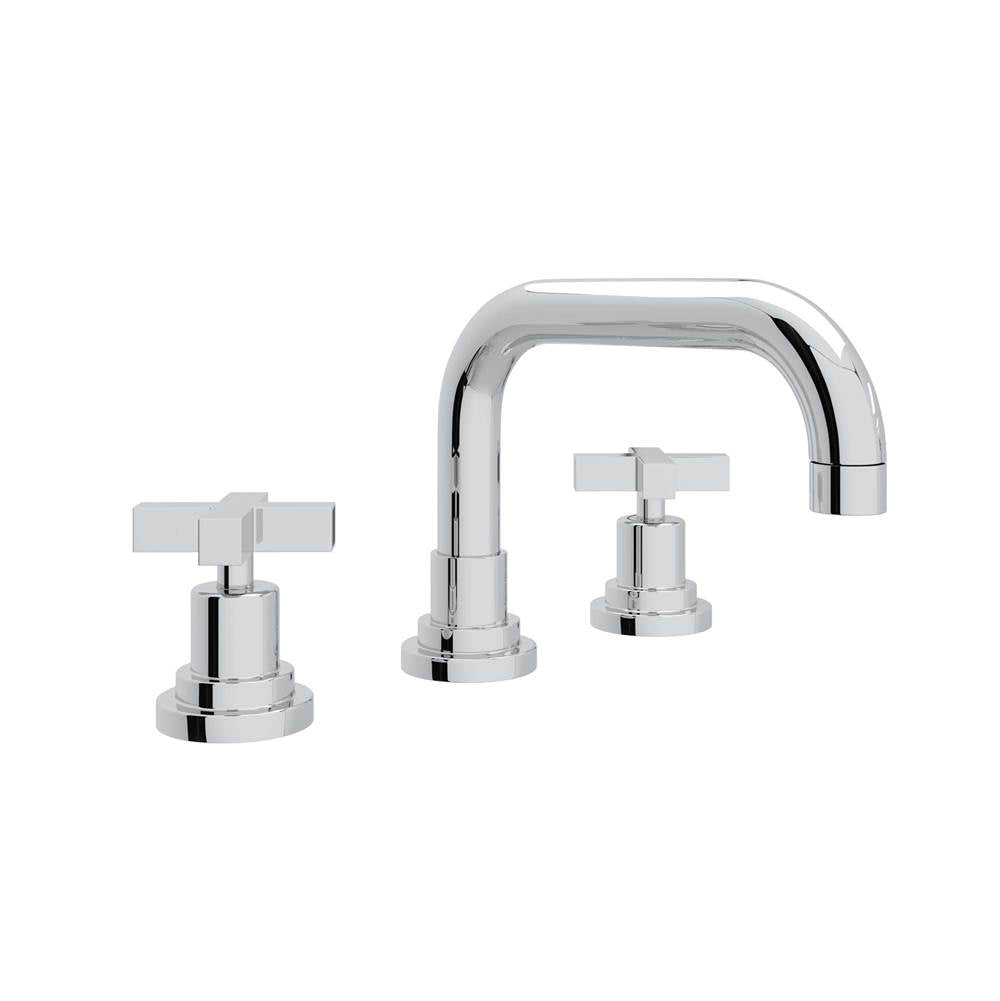 ROHL A2218XMAPC-2 Lombardia Widespread Lavatory Faucet With U-Spout In Polished Chrome