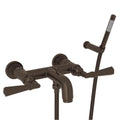 ROHL A2302LMTCB San Giovanni Exposed Wall Mount Tub Filler In Tuscan Brass