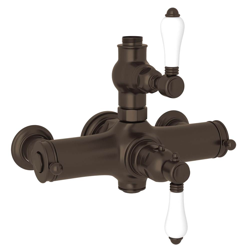 ROHL A4917LPTCB Exposed Therm Valve With Volume and Temperature Control In Tuscan Brass