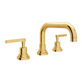 ROHL A2218LMULB-2 Lombardia Widespread Lavatory Faucet With U-Spout In Unlacquered Brass