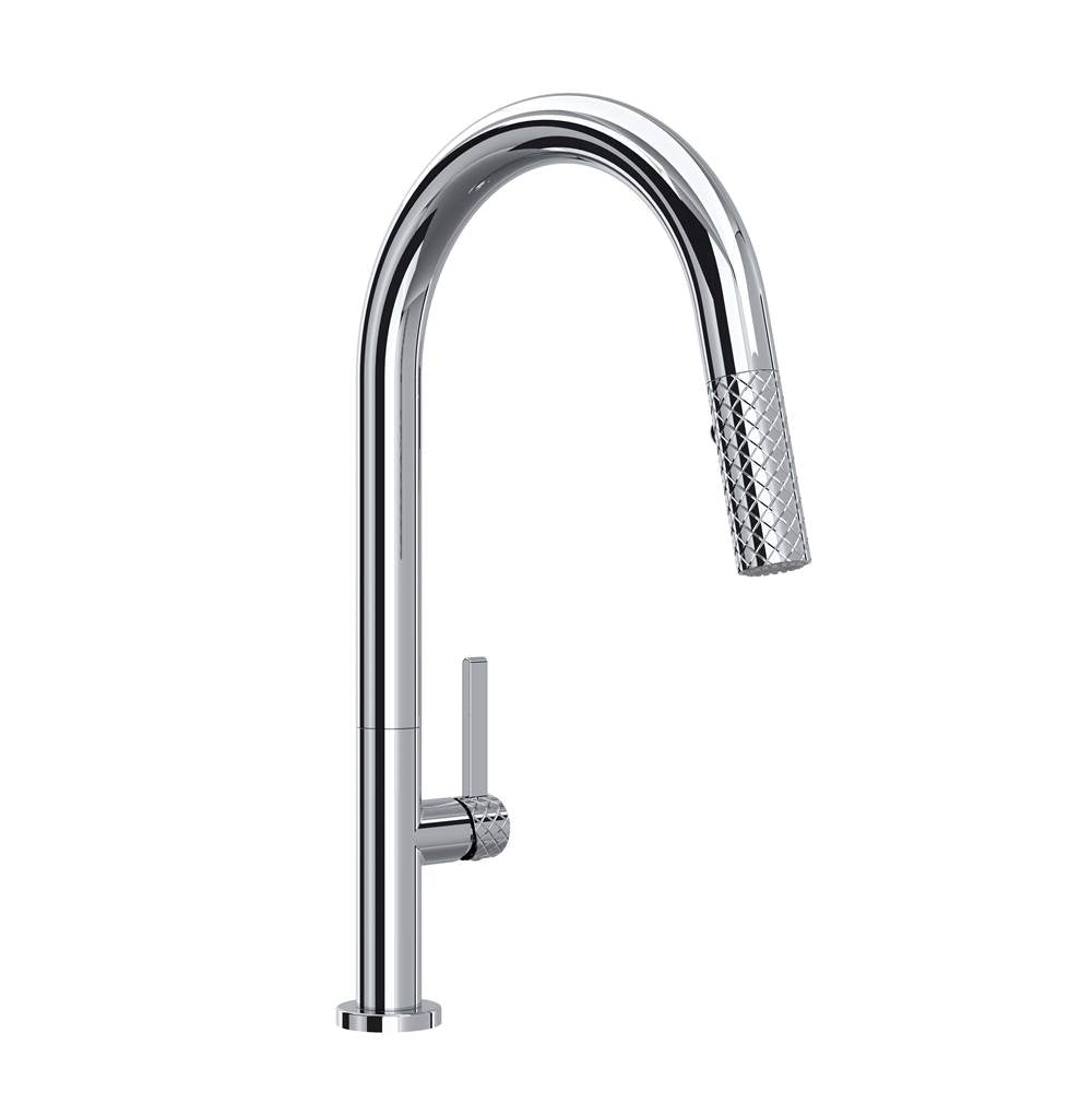 ROHL TE55D1LMAPC Tenerife Pull-Down Kitchen Faucet With C-Spout In Polished Chrome