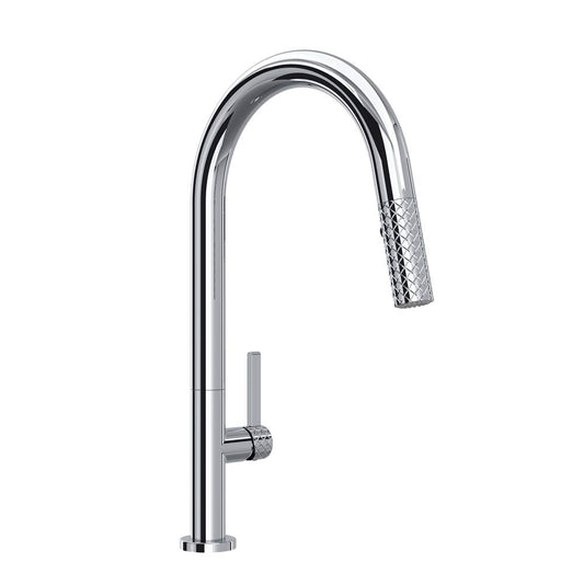 ROHL TE55D1LMAPC Tenerife Pull-Down Kitchen Faucet With C-Spout In Polished Chrome