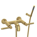 ROHL A3302ILSUB Campo Exposed Wall Mount Tub Filler In Satin Unlacquered Brass