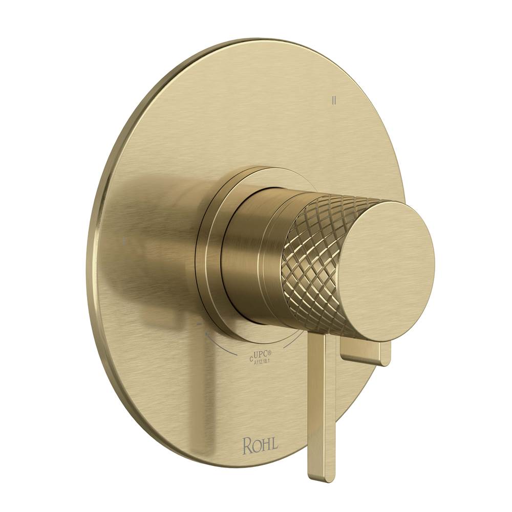 ROHL TTE47W1LMAG Tenerife 1/2" Therm & Pressure Balance Trim with 3 Functions (No Share) In Antique Gold