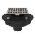 ROHL SDCI2-3143STN Cast Iron 2" No Hub Drain Kit With 3143 Matrix Decorative Cover In Satin Nickel