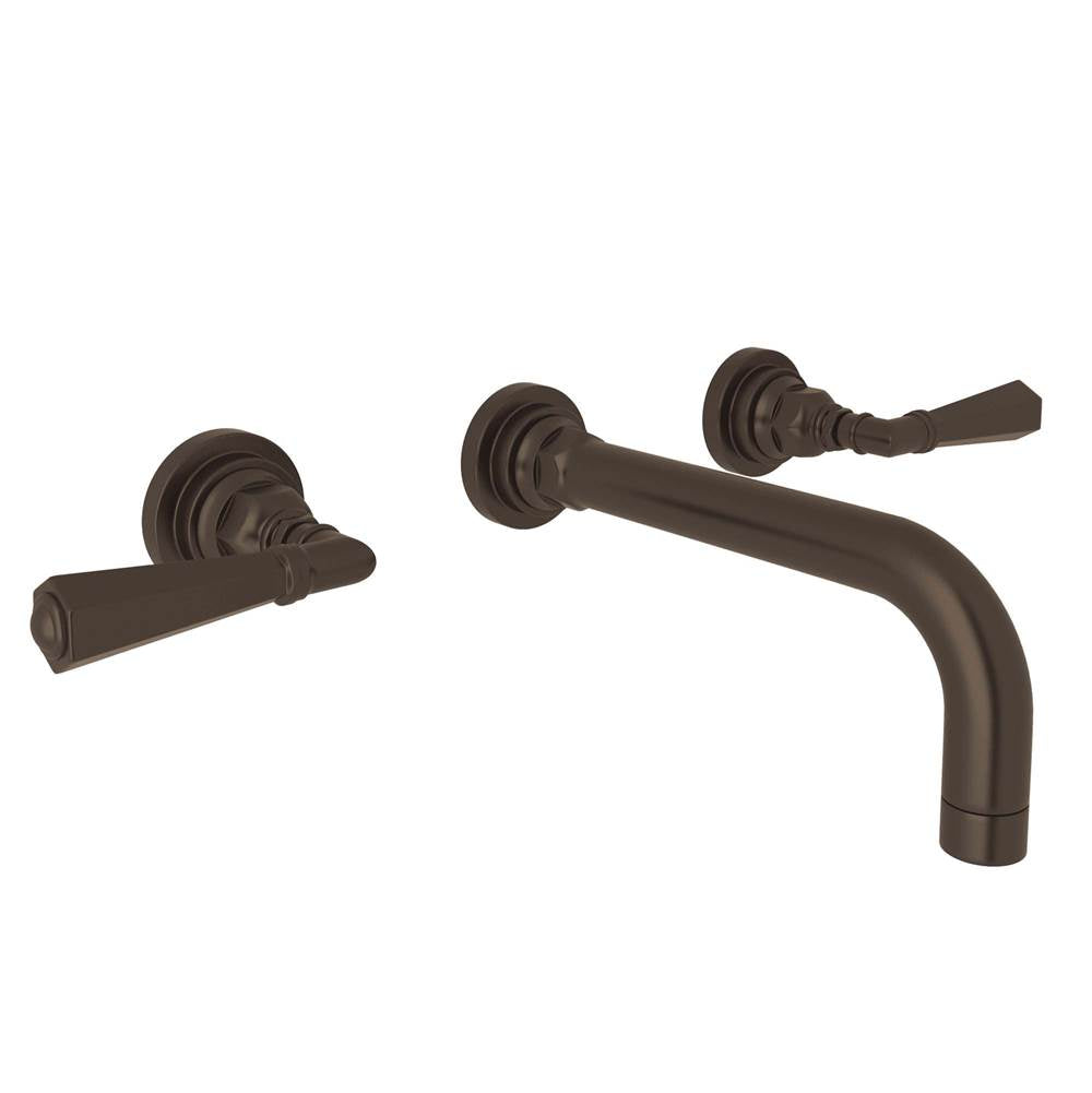 ROHL A2307LMTCBTO-2 San Giovanni Wall Mount Lavatory Faucet In Tuscan Brass