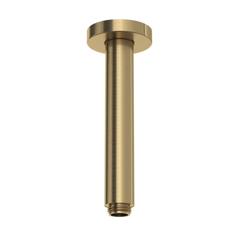ROHL 70327SAAG 7" Reach Ceiling Mount Shower Arm In Antique Gold