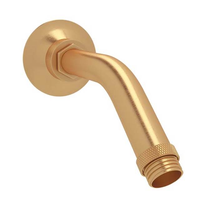 ROHL MB2010SG 7" Reach Wall Mount Shower Arm In Satin Gold