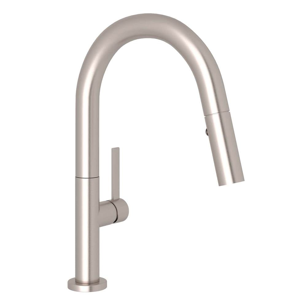 ROHL R7581SLMSTN-2 Lux Pull-Down Bar/Food Prep Kitchen Faucet In Satin Nickel