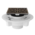 ROHL SDPVC2/3-3144TCB PVC 2" X 3" Drain Kit With 3144 Mosaic Decorative Cover In Tuscan Brass