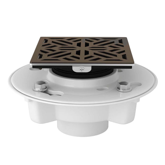 ROHL SDPVC2/3-3144TCB PVC 2" X 3" Drain Kit With 3144 Mosaic Decorative Cover In Tuscan Brass