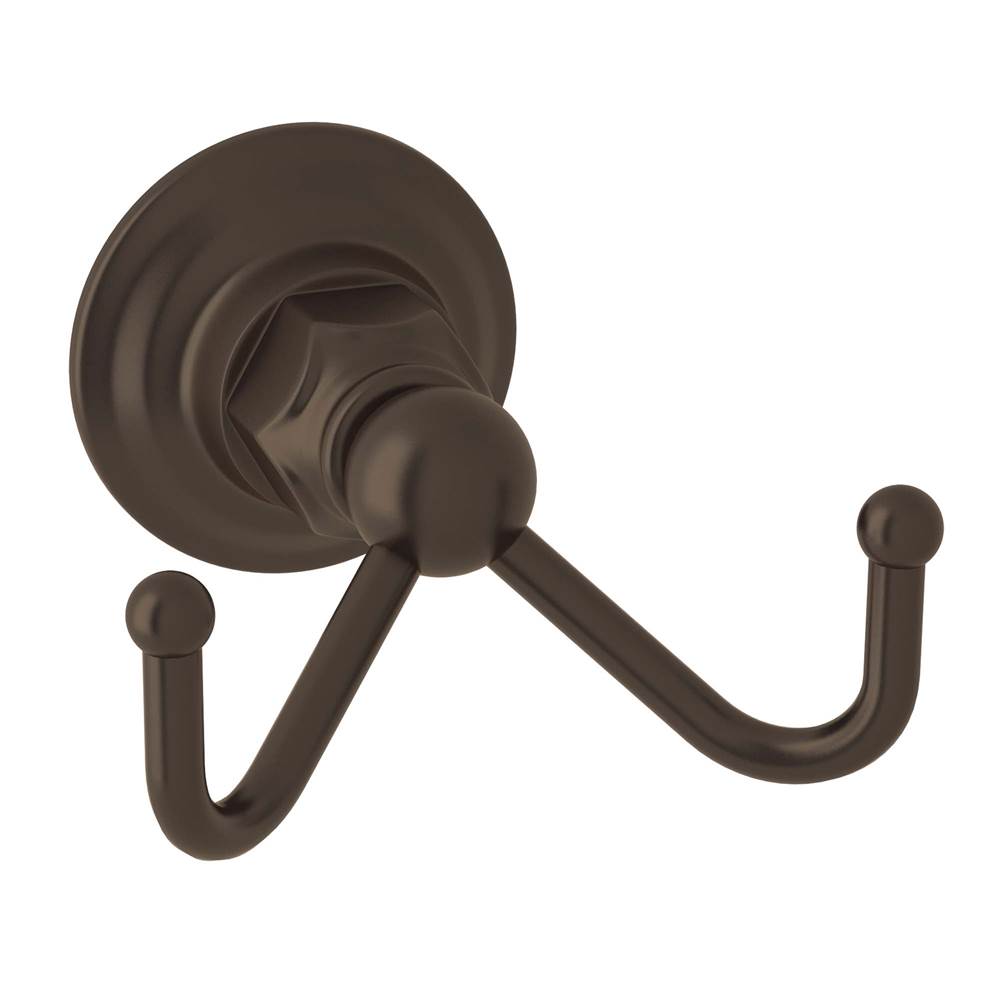 ROHL ROT7DTCB Double Robe Hook In Tuscan Brass