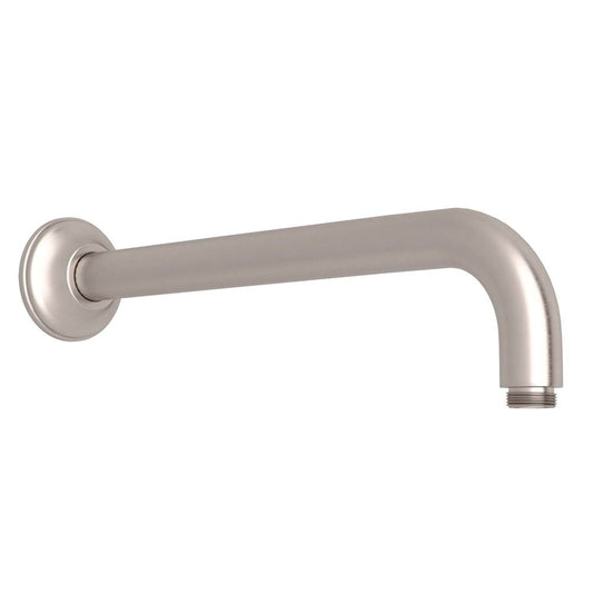ROHL 1455/12STN 12" Reach Wall Mount Shower Arm In Satin Nickel