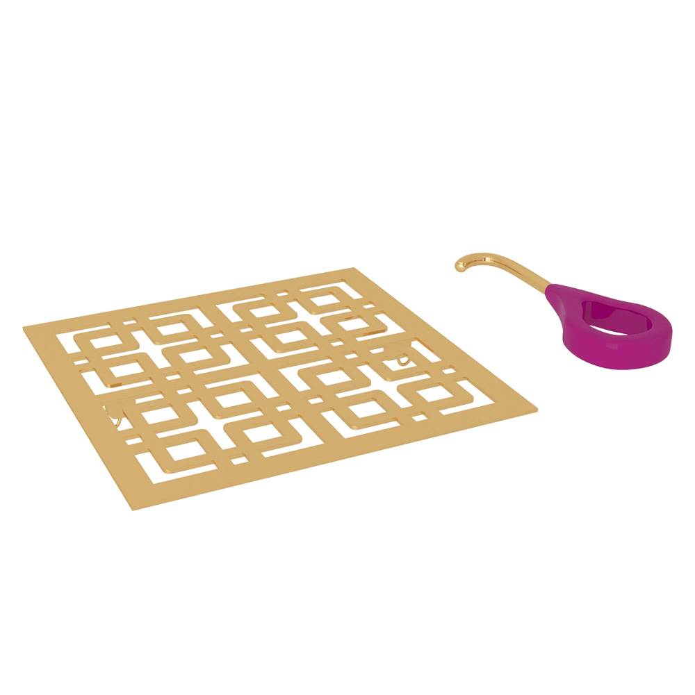 ROHL DC3142IB Weave Decorative Drain Cover In Italian Brass
