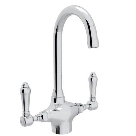 ROHL A1667LMAPC-2 San Julio Two Handle Bar/Food Prep Kitchen Faucet In Polished Chrome