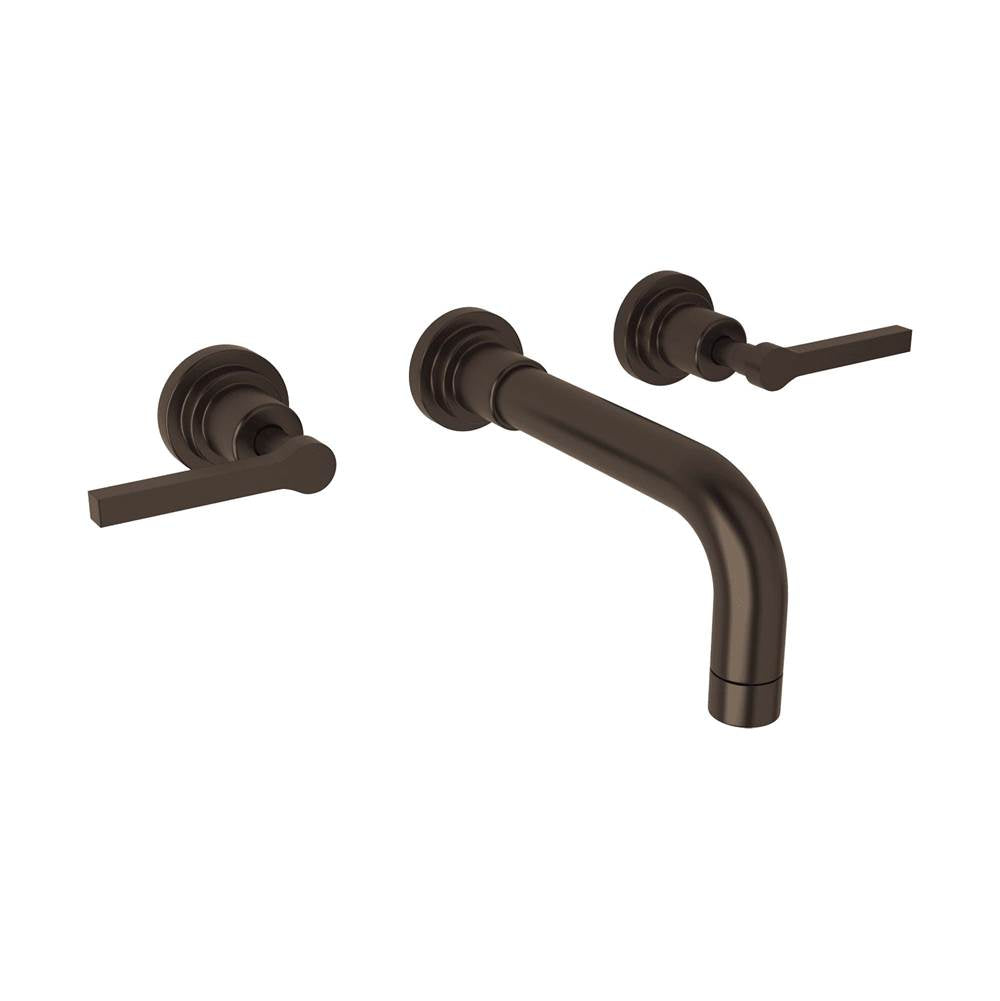 ROHL A2207LMSTNTO-2 Lombardia Wall Mount Lavatory Faucet In Satin Nickel
