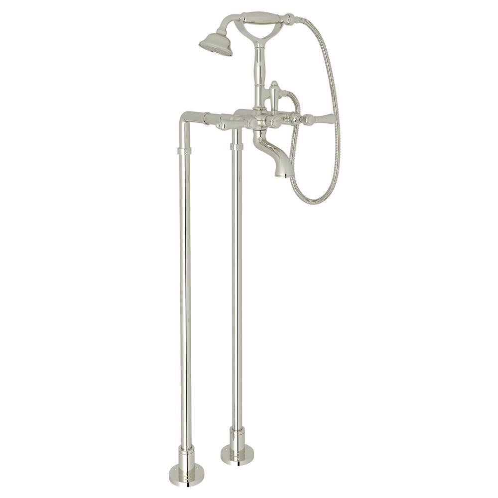 ROHL AKIT1401NLMPN Floor Mount Tub Filler In Polished Nickel