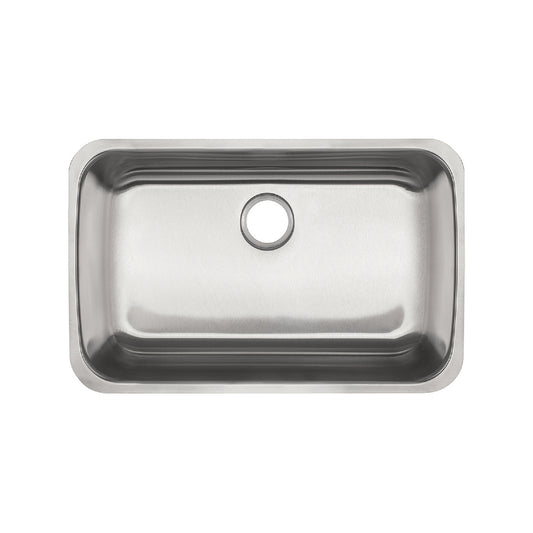 KINDRED RSU1829-55N Reginox 29.75-in LR x 18.75-in FB x 5.5-in DP Undermount Single Bowl Stainless Steel ADA Kitchen Sink In Satin