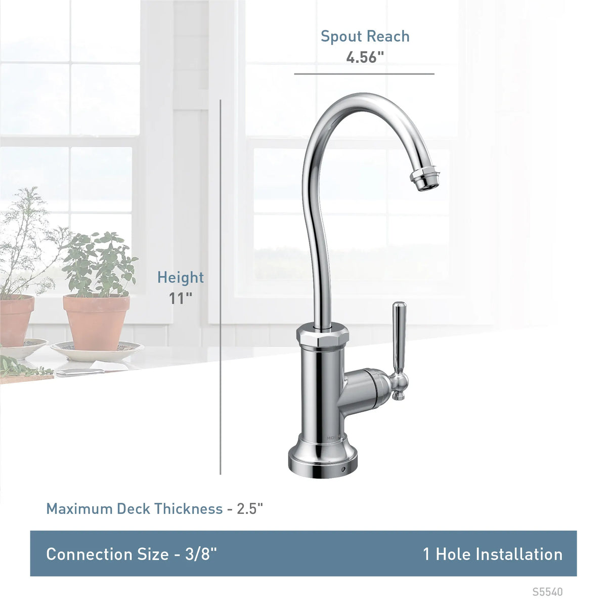 MOEN S5540 Sip Paterson  Beverage Faucet - Chrome