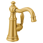 MOEN S62101BG Weymouth One-Handle High Arc Bar Faucet - Brushed Gold