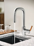 MOEN S64001 Tenon One-Handle Pulldown Bar Faucet - Chrome
