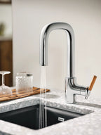 MOEN S64001 Tenon One-Handle Pulldown Bar Faucet - Chrome