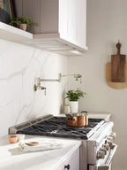 MOEN S664NL Traditional Pot Filler Traditional Wall Mount Swing Arm Pot Filler - Polished Nickel