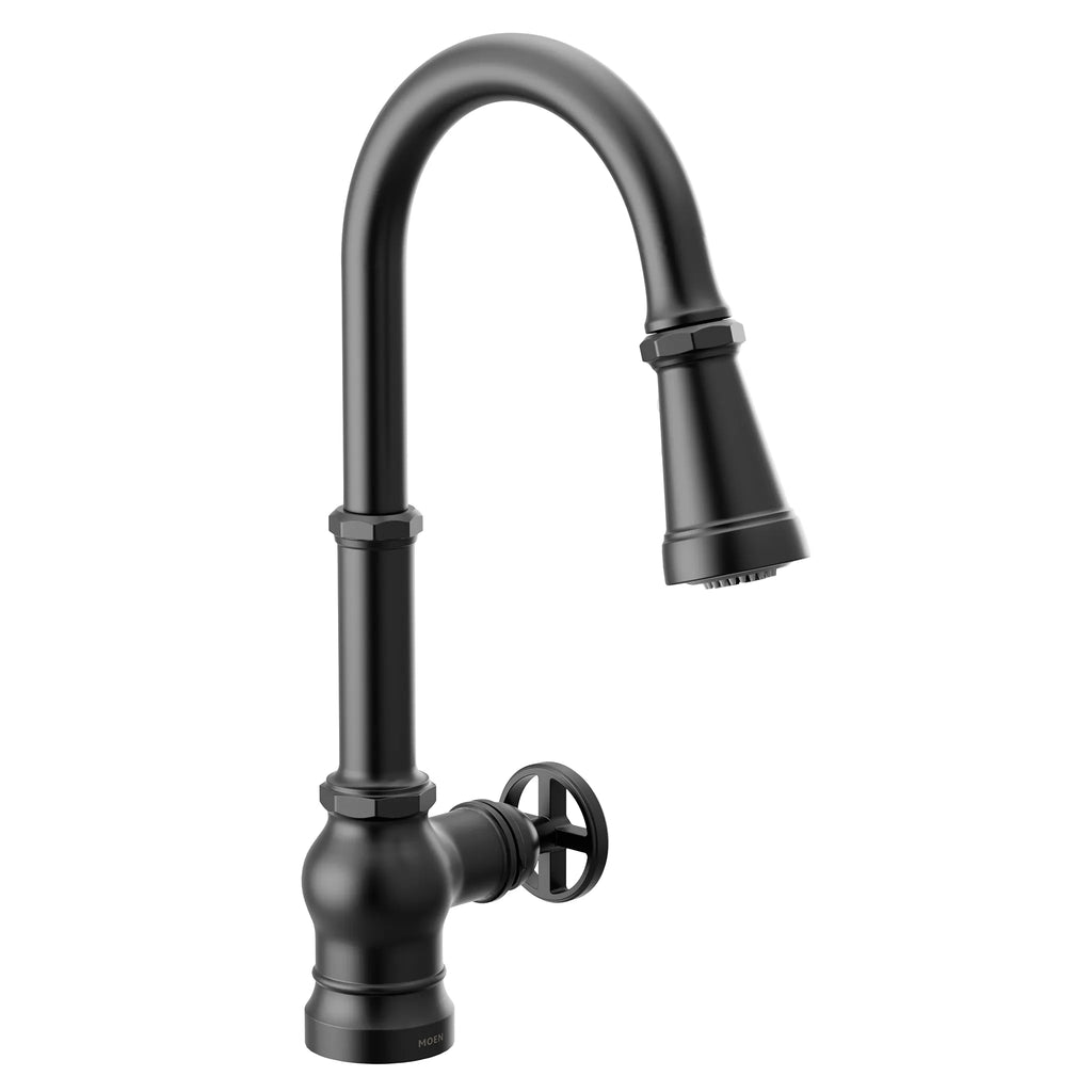 MOEN S52003BL Paterson One-Handle Pulldown Bar Faucet - Matte Black