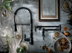 MOEN S73104BL Weymouth One-Handle Pre-Rinse Spring Pulldown Kitchen Faucet - Matte Black